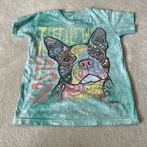 Women’s The Mountain Short Sleeve Tee Puppy Dog sz S